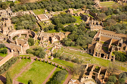 sito archeologico visto dall'alto